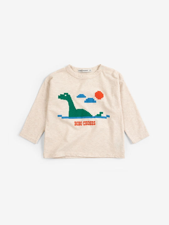 Cămașă pentru copii Ecru Lake Monster
