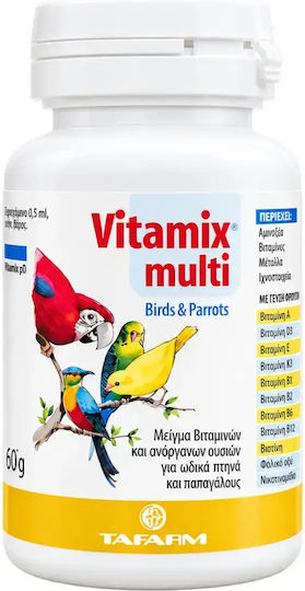 Tafarm Vitamix Multi Birds & Parrots – Multivitamin für Singvögel & Papageien – 75 g