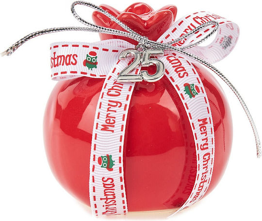 Nuova Vita Handmade Tabletop Pomegranate Lucky Charm Red Ceramic