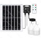 Aigostar Hanging Solar Light 70W 700lm Cool White 6500K with Remote Control IP65