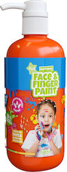 Natural Face & Finger Paint 1000ml Bottle Dispenser Orange 109013