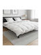 vidaXL 3-teiliges Doppelbettdecken-Set 220 x 240 cm Weiß