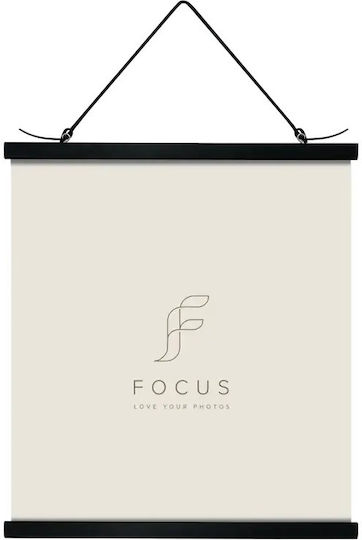 Focus Wall-Mounted Plastic Photo Frame with Black Frame