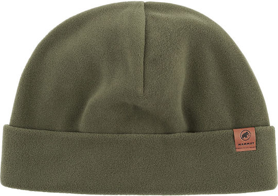 Unisex Fleece Knitted Beanie in Khaki Colored