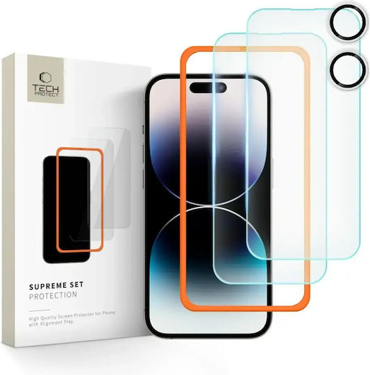 Tech-Protect 2,5D 0,3 mm Gehärtetes Glas 3 Stück (iPhone 16)
