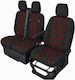 Комплект Калъфи за Автомобил 2+1 Ford Transit Custom Черни