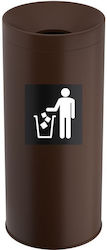 Pam & Co Plastic Waste Bin 65 L Brown Pam & Co Plastic Waste Bin 65 L Brown