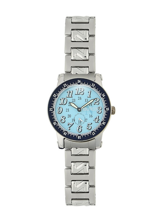Women's 28mm Battery-Powered Watch with Silver Metal Bracelet