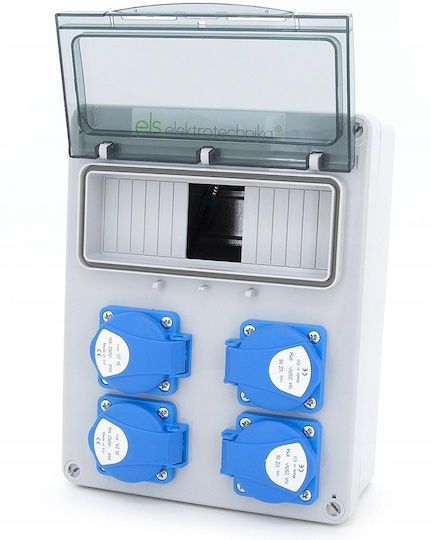 ELS Elektrotechnika Wall-Mounted Waterproof Fuse Box W180xH230xD80mm