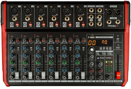 PLAYMIX10 Digitalmixer mit 10 Kanälen & Bluetooth