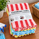 Striped Microfiber Dusting Cloths Set 5 Pieces 30x30cm 1kat106