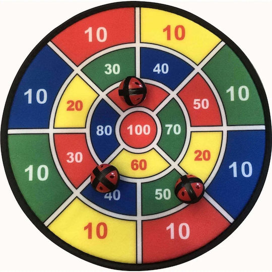 Enero Dart Geschicklichkeitsspiel Klett-Darts 37 cm