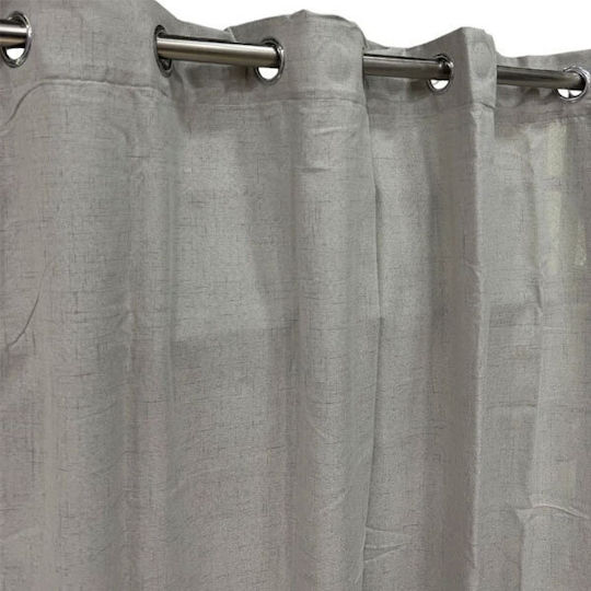 SpitiBazaar Κουρτίνα με Τρουκς Γκρι 270x280εκ.