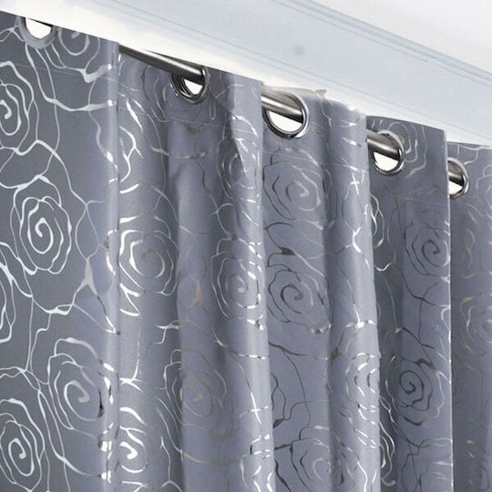 SpitiBazaar Перде с Копчета Сиво 270x280см