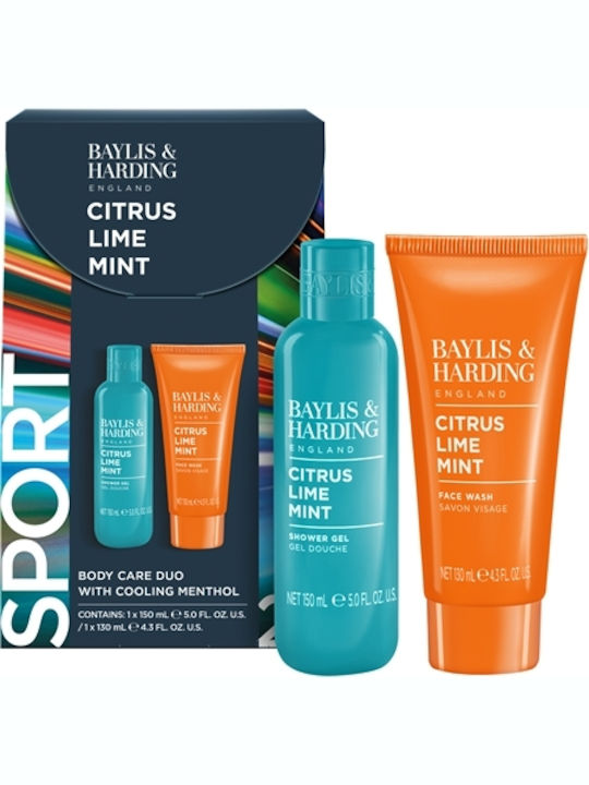 Baylis & Harding Citrus Lime Mint Σετ Περιποίησης για Καθαρισμό Προσώπου & Καθαρισμό Σώματος