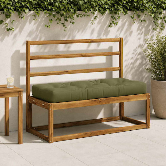 vidaXL Pernă pentru Bancă din Paleți Verde Măsliniu 40x120 cm