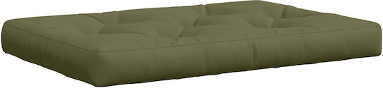 vidaXL Pallet Bench Cushion Olive Green 60x120 cm