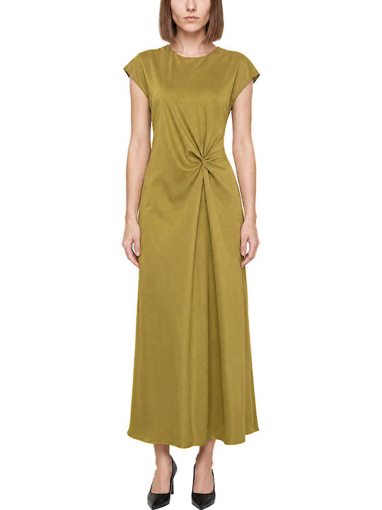 Sommerliches Maxi-Wickelkleid in Grün