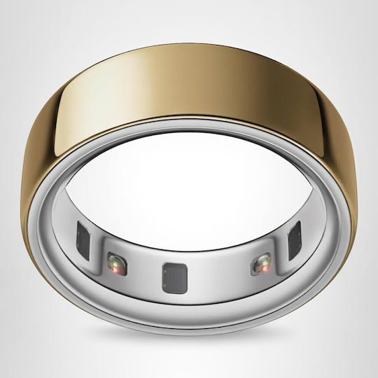 Oura Oura Ring 4 Размер 8 Водоустойчив със Сензор за сърдечен ритъм Premium Titanium Златист (Изисква се абонамент)