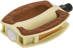 BRN Bicycle Pedals Flat Brown BRN Bicycle Pedals Flat Brown