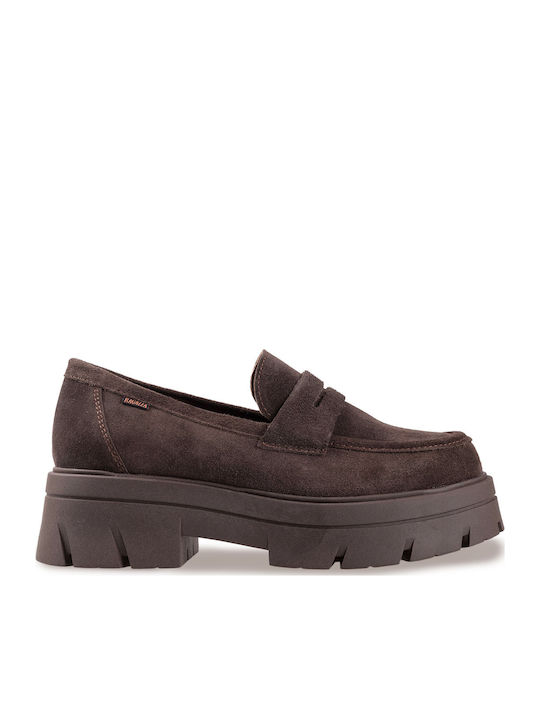 Ragazza Suede Women's Moccasins in Brown