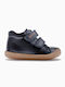 Kinder Sneaker High mit Klettverschluss in Marineblau