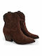 Damen-Cowboy-Stiefeletten Braun