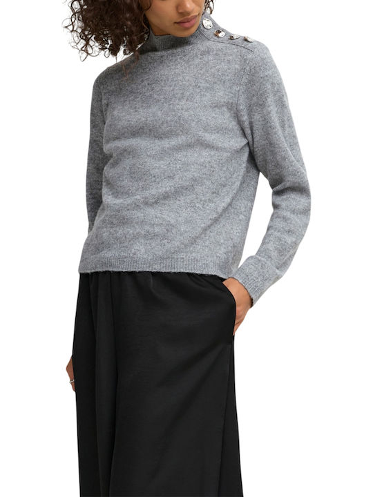 Jdy Damenbluse Medium Grey Melange