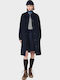 Navy Wool Women's Coat