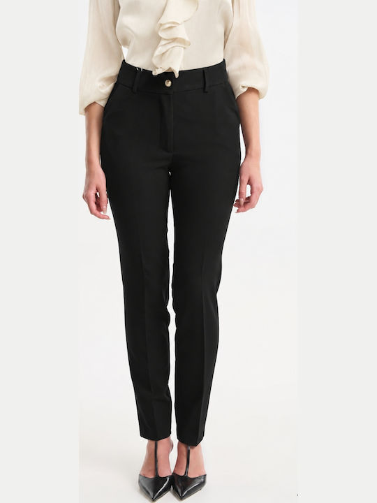 Fibes Women's Black Suit in Slim Fit
