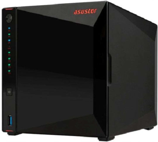 Asustor AS5404T-16G NAS με 4 θέσεις για HDD/M.2/SSD και 2 θύρες Ethernet