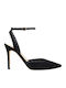 Damen Pumps aus Wildleder mit hohem Absatz Schwarz