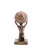 Atlas-Miniaturstatue 9,5 cm Bronzeguss mit Elektroplattierung Veronese