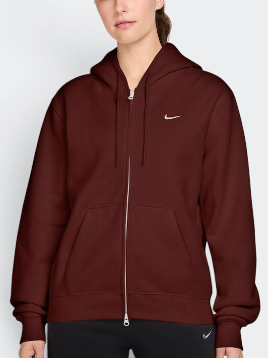 Nike Studio Fleece Γυναικεία Ζακέτα Φούτερ με Κ...