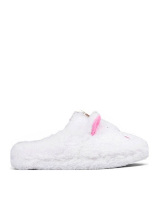 Relax Comfort White Women's Winter Slippers
