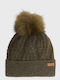 Barbour Damen-Pelzhut Grün
