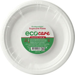 Ecocare Farfurii Din Trestie De Zahăr 26 cm 10 buc Ecocare Farfurii Din Trestie De Zahăr 26 cm 10 buc