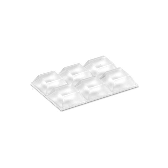 Set de Tampoane Autoadezive din Plastic, Transparente, Inofix, 6 Bucăți Mod.4055