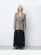 Grace & Mila Langer Taillierter Blazer für Damen Beige