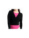 Kinder-Wickel-Warm-up-Jacke Wrap Around Sweater Go Dance Schwarz