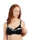 Naturana Umstands- und Still-BH mit Clips Schwarz