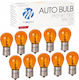 M-Tech Becuri Auto Bulb -BAU15s Portocalii 12V 21W 10 Bucăți