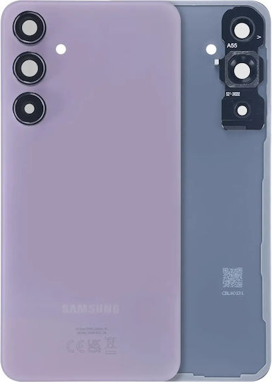 Задно стъкло за капак Samsung Galaxy A55 5G A556 2024 Service Pack люляково