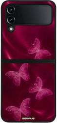 Sonique Back To Y2k Series Hülle für Samsung Galaxy Z Flip 4 mit glänzenden Schmetterlingen Sonique Back To Y2k Series Hülle für Samsung Galaxy Z Flip 4 mit glänzenden Schmetterlingen
