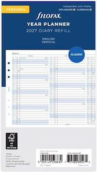 Vertical Planner Anual 2027 9,5x17,1 cm