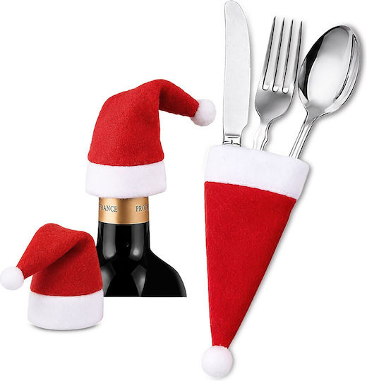 XMASfest Set Weihnachtsbestecktaschen 12x6 cm 10 Stk.