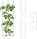 Relaxdays Climbing Plant Support 60 Cm Set 4 Gray