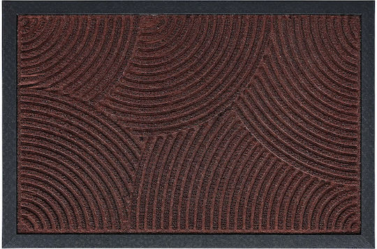 Relaxdays Covoraș de Intrare Roșu 60x40cm Grosime 10mm