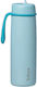 B.Box Stainless Steel Kids Batman Thermos Water Bottle with Pop-Up Spout Turquoise 690ml