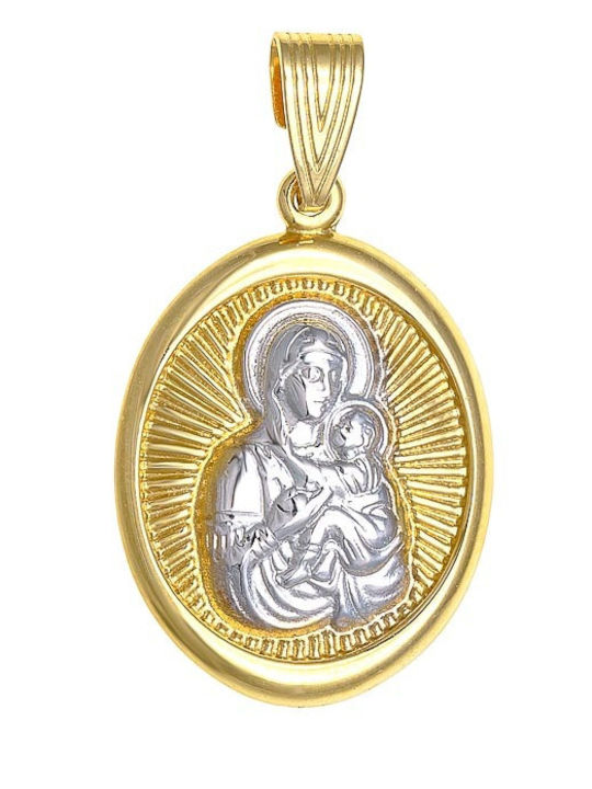 Ioannis Kosmima Children’s Virgin Mary Pendant Charm in 9K Gold AFP-923105Y